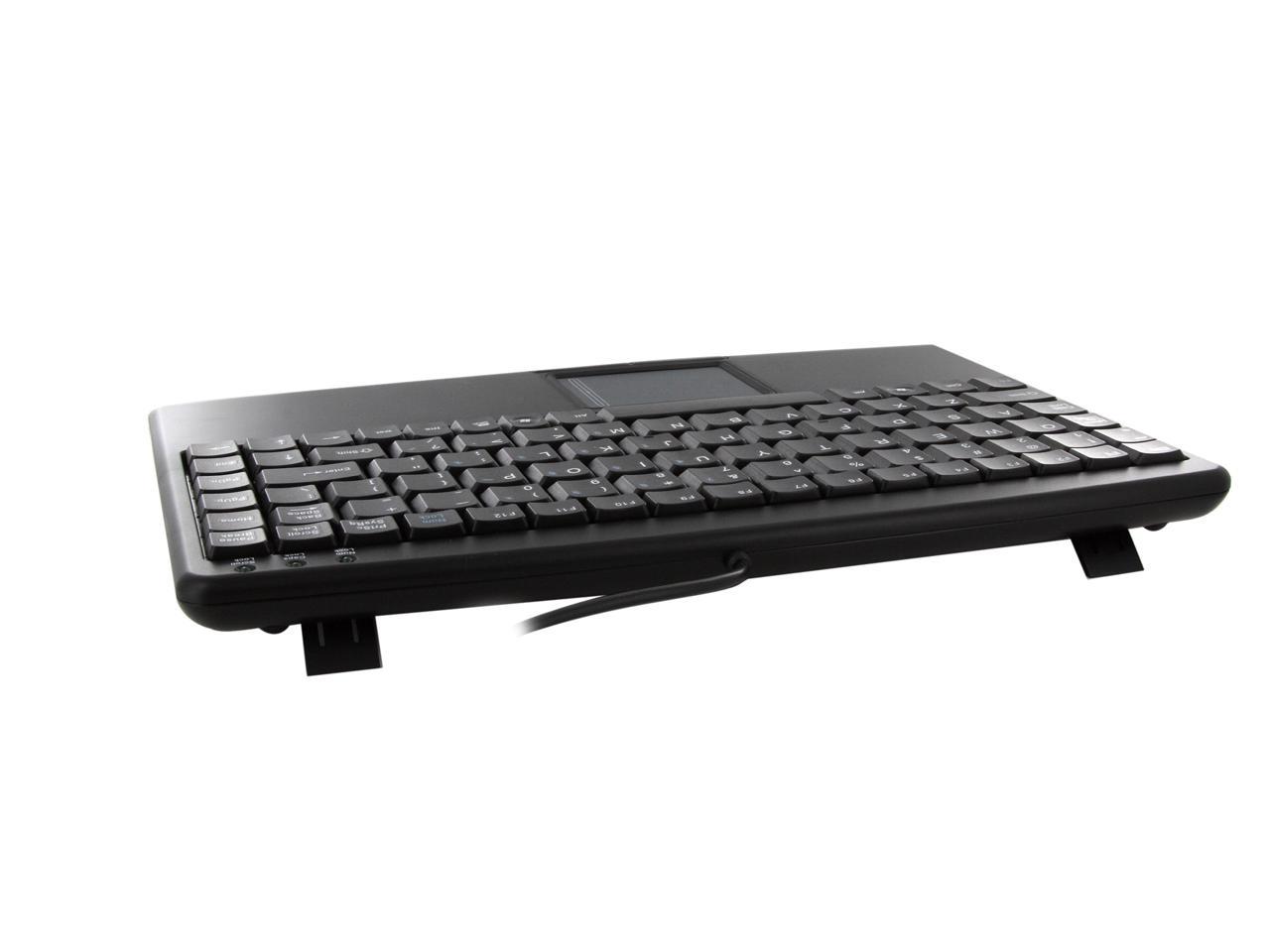Adesso AKB-410UB SlimTouch USB Mini Keyboard with Touchpad (Black