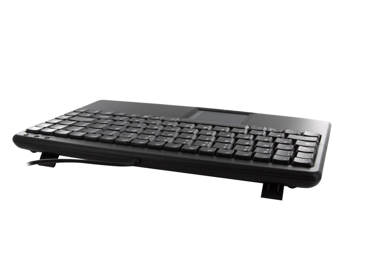 Adesso AKB-410UB SlimTouch USB Mini Keyboard with Touchpad (Black