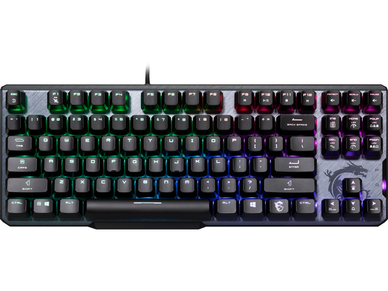 MSI Vigor GK50 Elite TKL Mechanical Gaming Keyboard Kailh Blue
