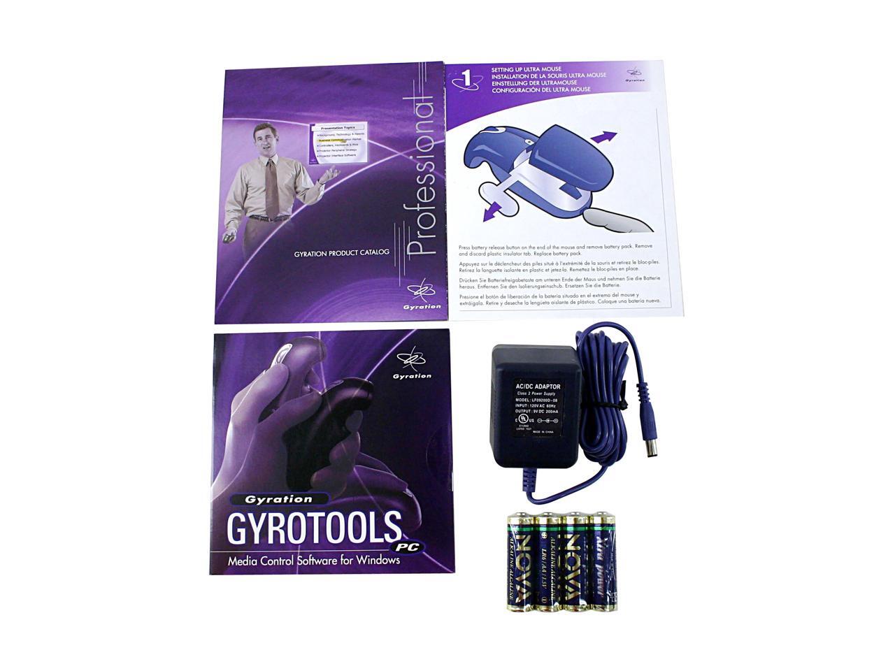 Gyration GP1200001 Black RF Wireless Ultra GT FullSize Keyboard Suite