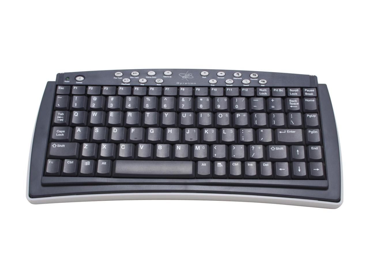Gyration GO PRO 2.4 Optical Air Mouse and Compact Keyboard GP6105CKM RF
