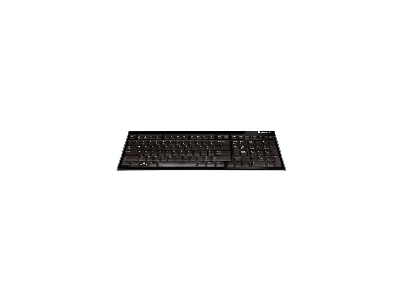 Gyration GYM5600LKNA Black RF Wireless Low Profile Keyboard w/ Air