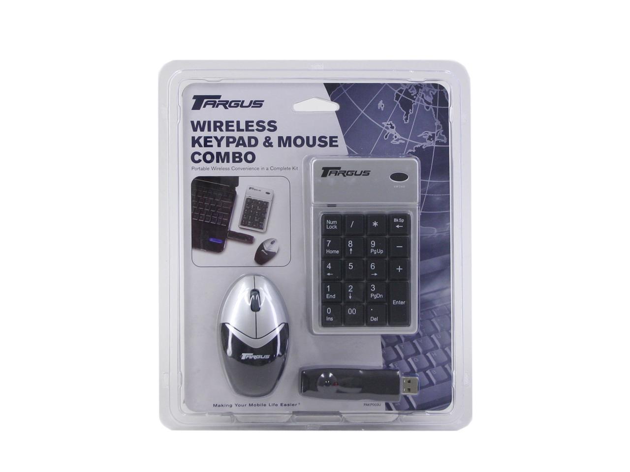 Targus PAKP003U 2Tone RF Wireless Wireless Keypad & Mouse Combo