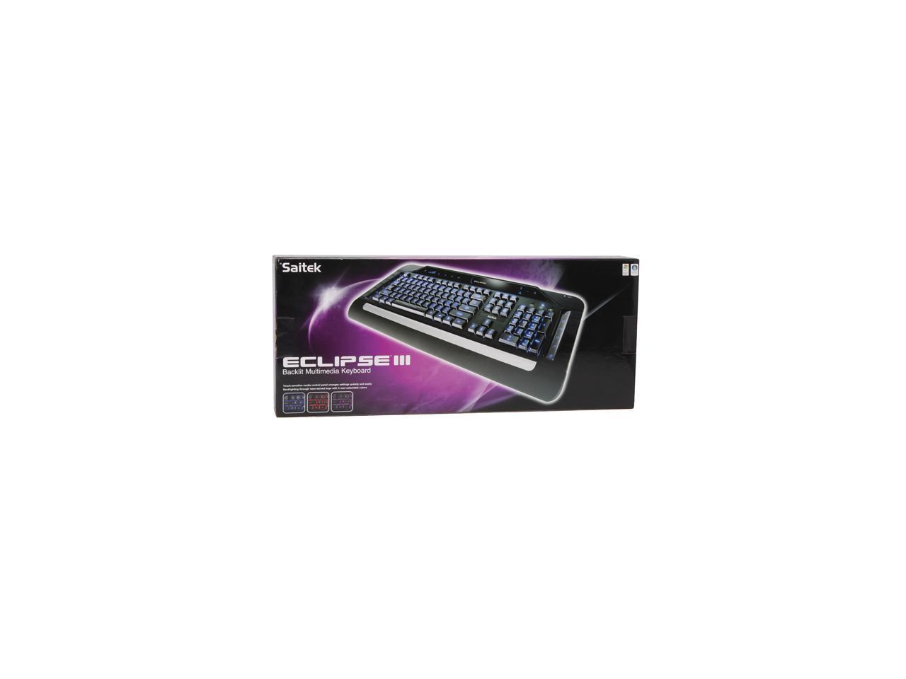 90％以上節約 ワールドセレクトショップSaitek Eclipse Backlit Keyboard Red LED PZ3 