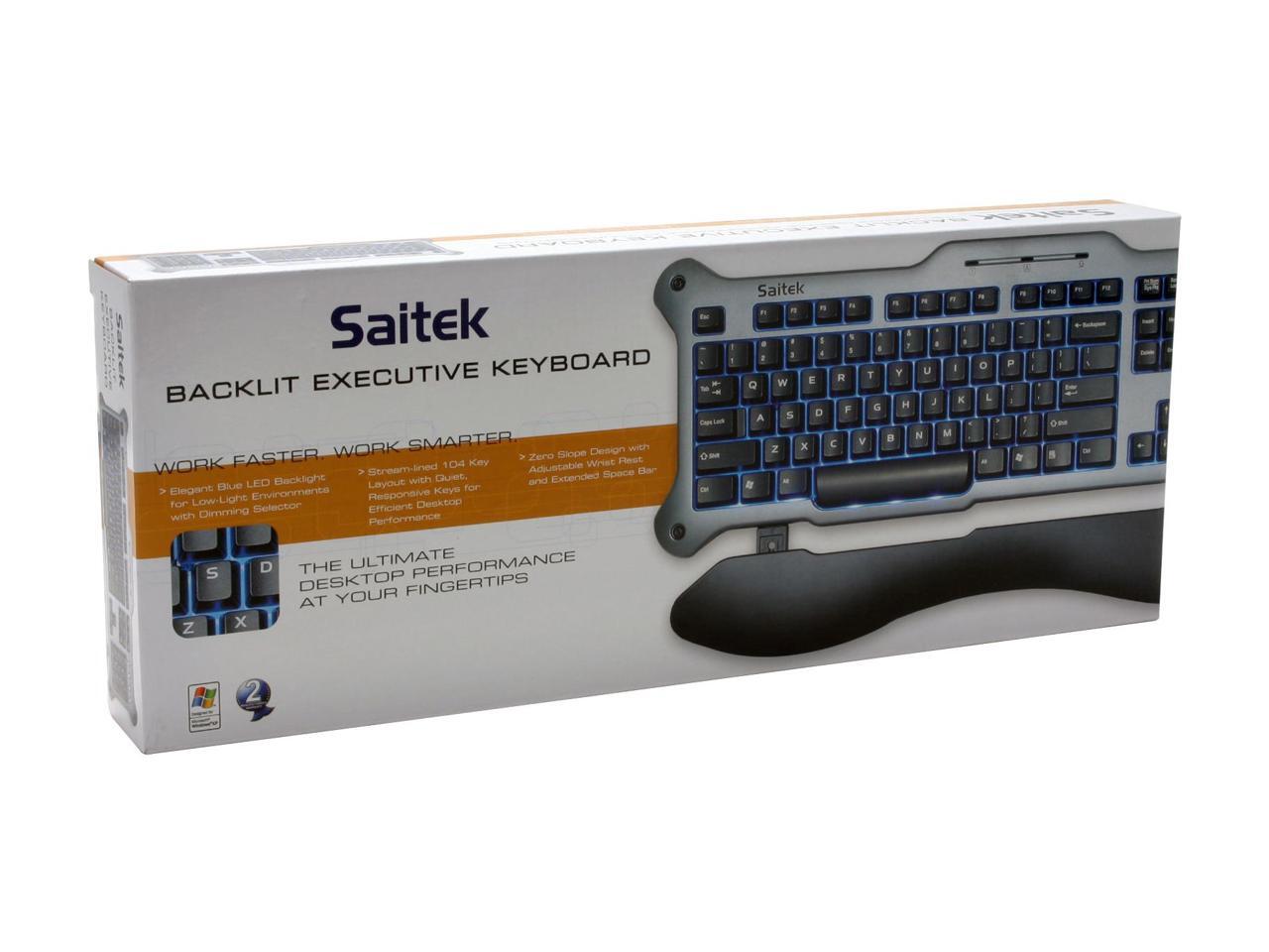 Saitek PZ18AU Black Wired Executive Keyboard