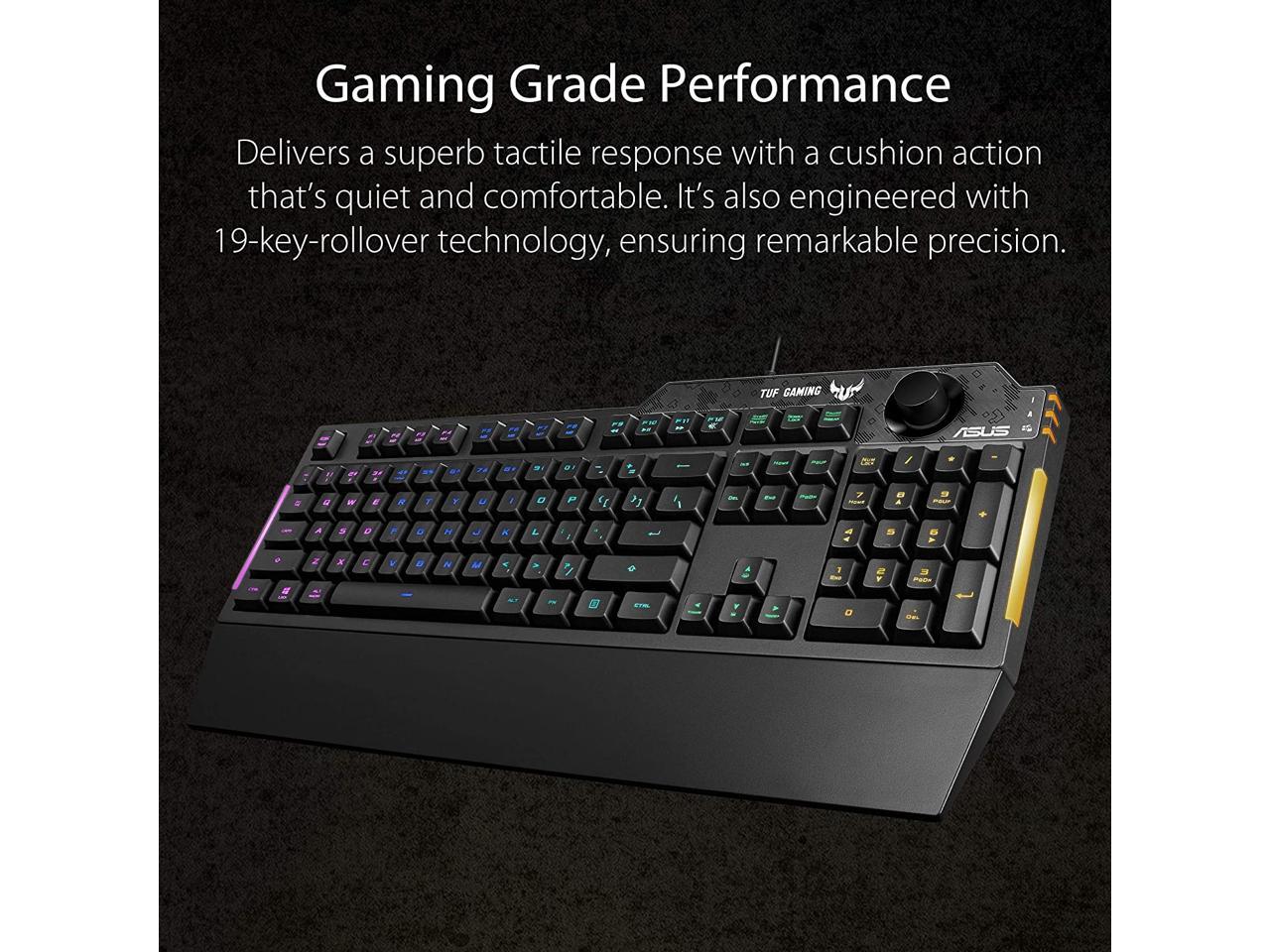 ASUS Membrane Gaming Keyboard for PC - TUF K1 | Programmable, Onboard ...