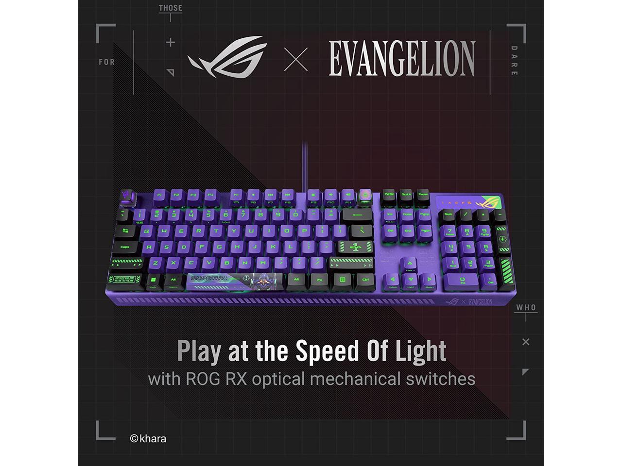 ASUS ROG Strix Scope RX EVA Edition, 100% RGB Gaming Keyboard, ROG RX ...