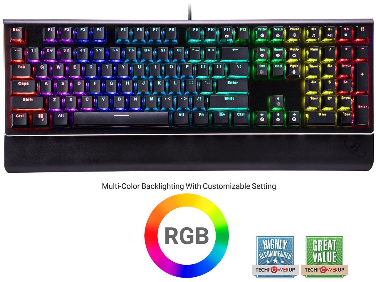 Rosewill NEON K85 RGB Wired Mechanical Gaming Keyboard, Kailh 