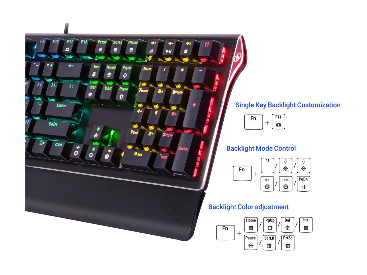 Rosewill NEON K85 RGB Mechanical Gaming Keyboard with Brown Switches 