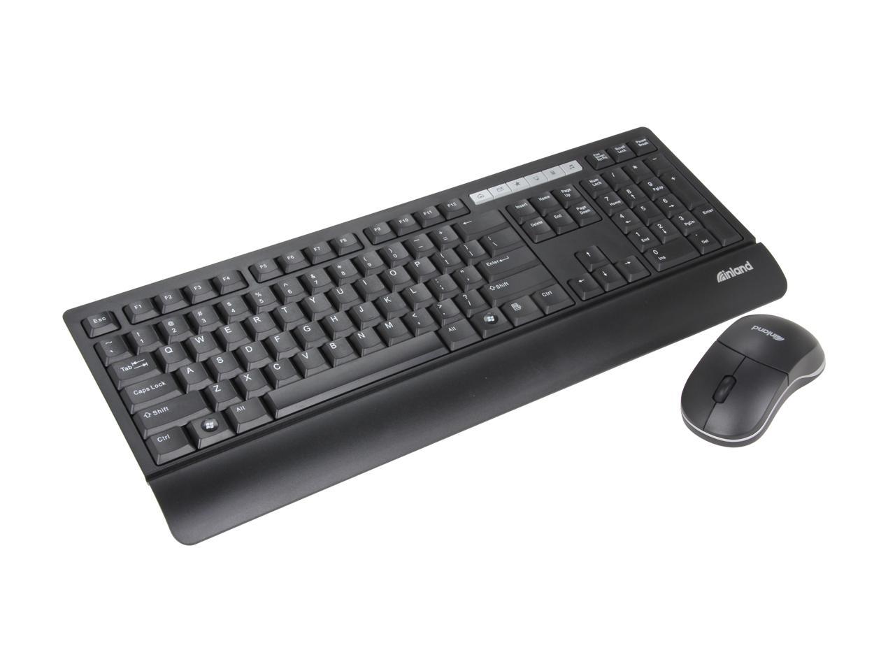 inland wireless keyboard and mouse combo