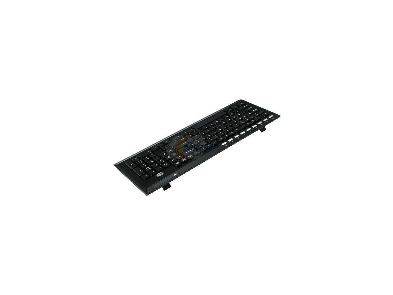 GEAR HEAD KB5100W Black 2.4GHz Wireless Desktop Keyboard & Optical