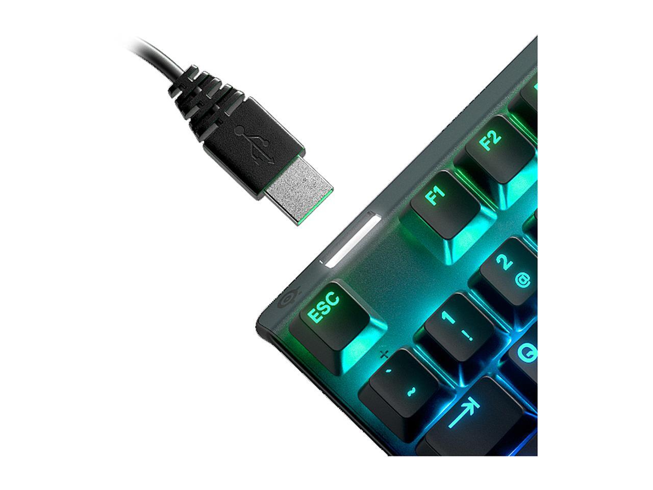 SteelSeries Apex 7 Mechanical Gaming Keyboard - OLED Smart Display ...