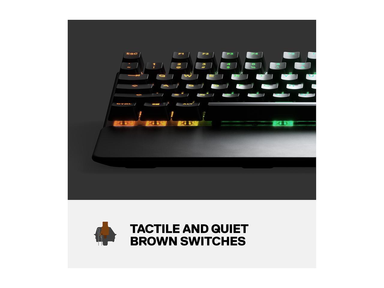 SteelSeries Apex 7 TKL Compact Mechanical Gaming Keyboard OLED Smart