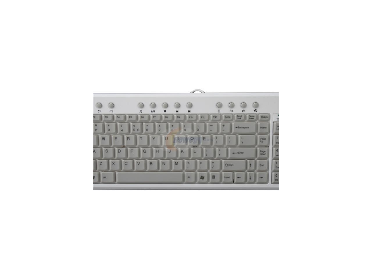 ione Scorpius-N1 Silver/Gray Wired Multimedia Keyboard - Newegg.com