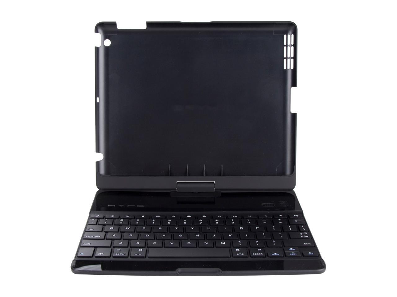 HYPE Ultra Aluminum Swivel Bluetooth Keyboard Workstation, 360 Degree