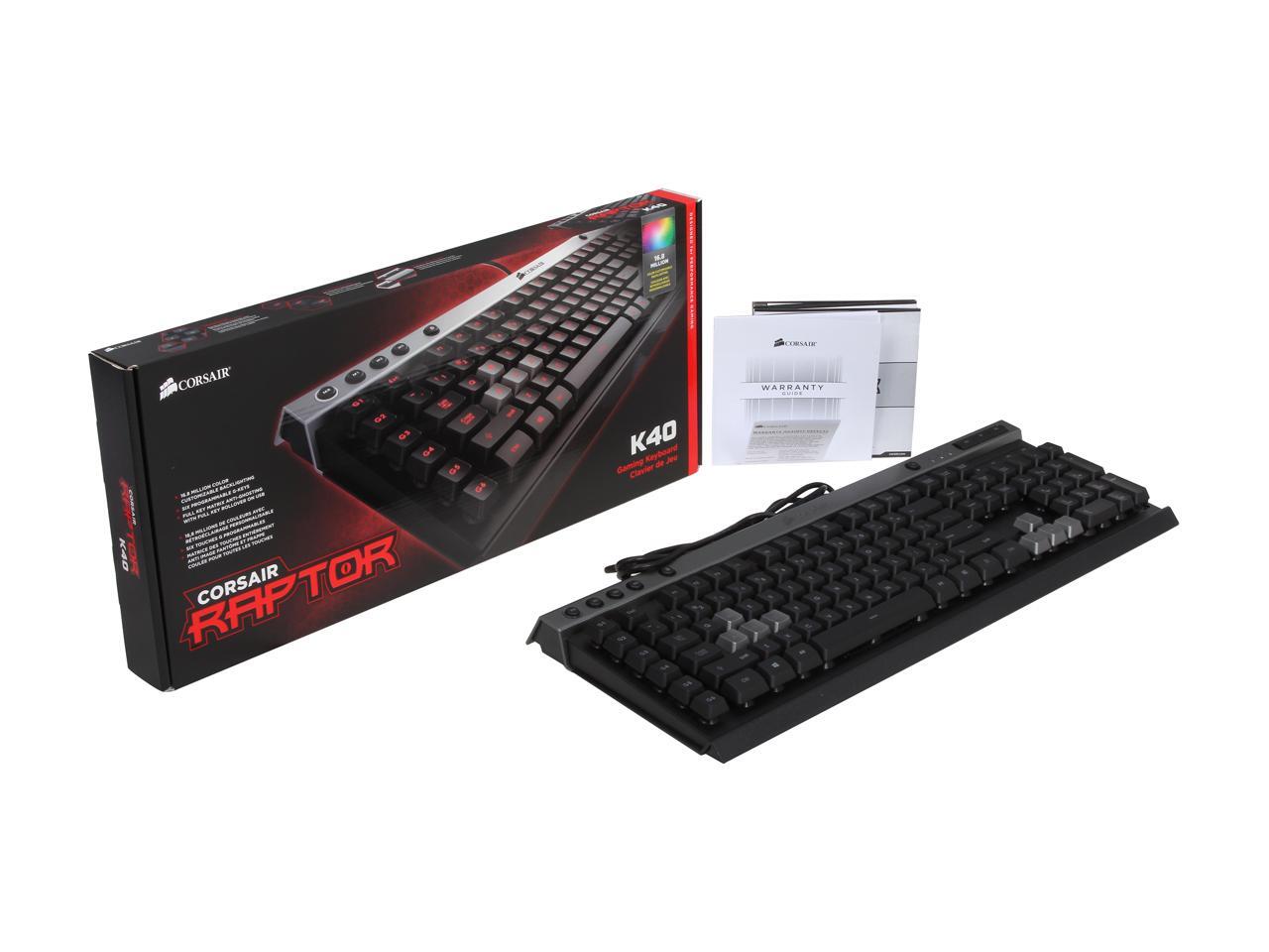 Corsair Raptor K40 Gaming Keyboard Newegg
