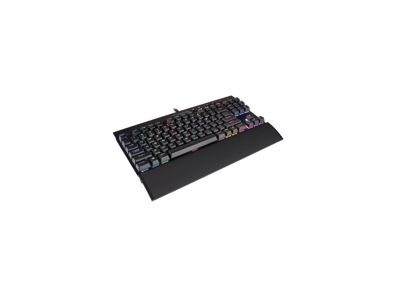 Corsair Ch Na K65 Rgb Gaming Keyboard With Cherry Mx Speed Rgb Switches Newegg Com