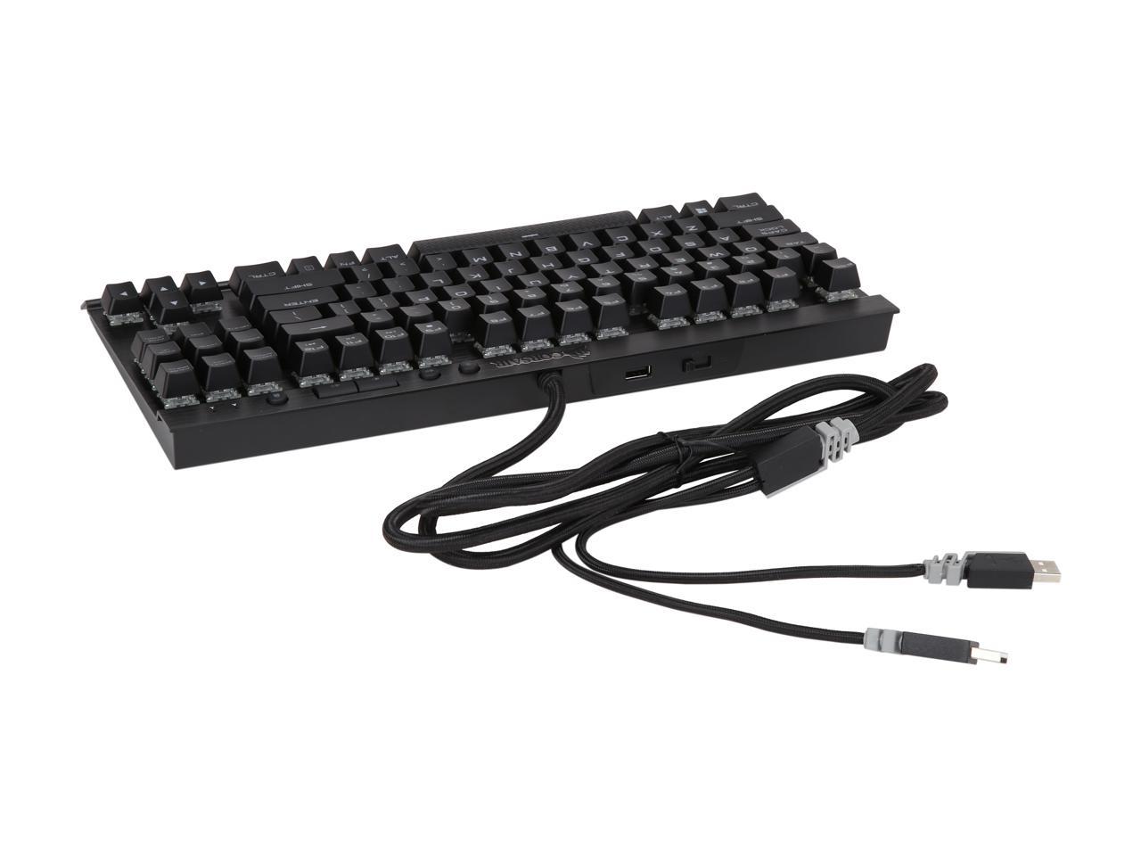 Corsair Ch Na K65 Rgb Gaming Keyboard With Cherry Mx Speed Rgb Switches Newegg Com