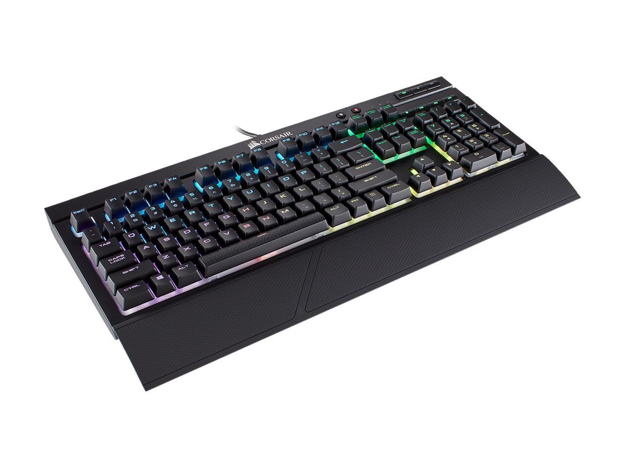 CORSAIR K68 RGB Mechanical Gaming Keyboard, Backlit RGB LED, Cherry MX Red,  Dust and Spill Resistant