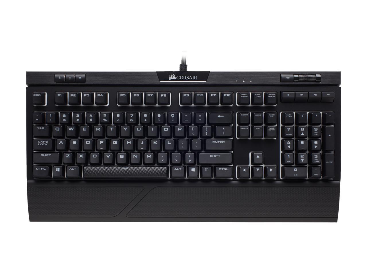 Corsair STRAFE RGB MK.2 Cherry MX Red Mechanical Gaming Keyboard ...