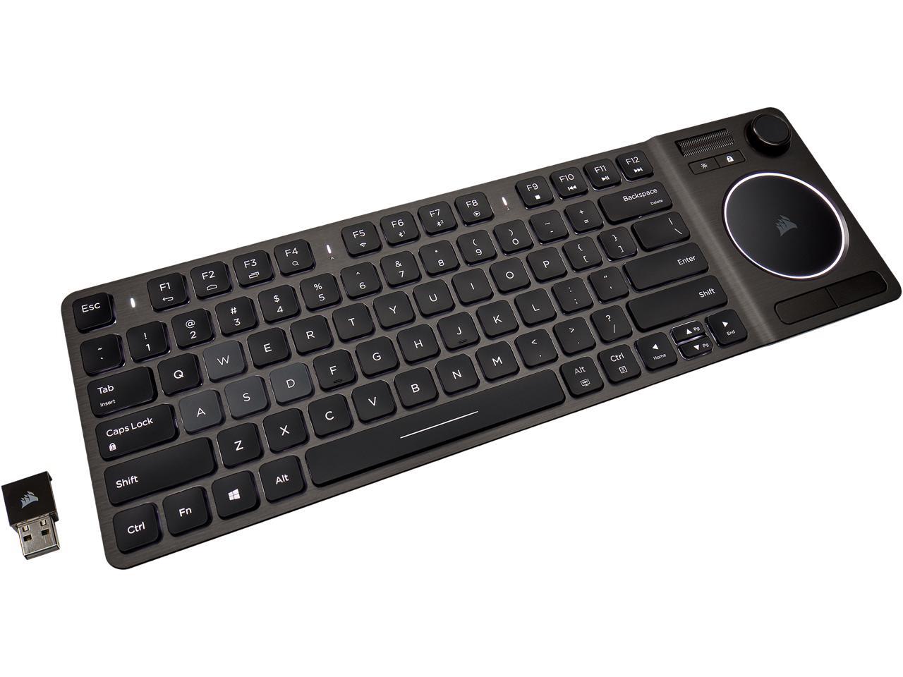 Corsair K83 Wireless Entertainment Keyboard, Backlit White LED - Newegg.com