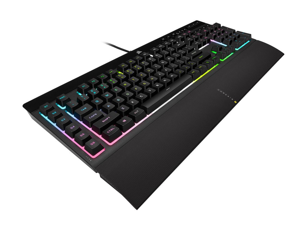 Corsair K55 RGB PRO XT - Dynamic Per-Key RGB Backlighting - Six Macro ...