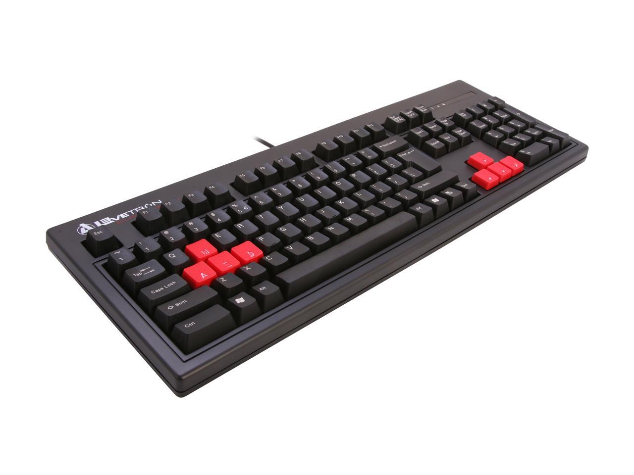 AZIO Levetron Clicker KB528U Black Wired Mechanical Keyboard