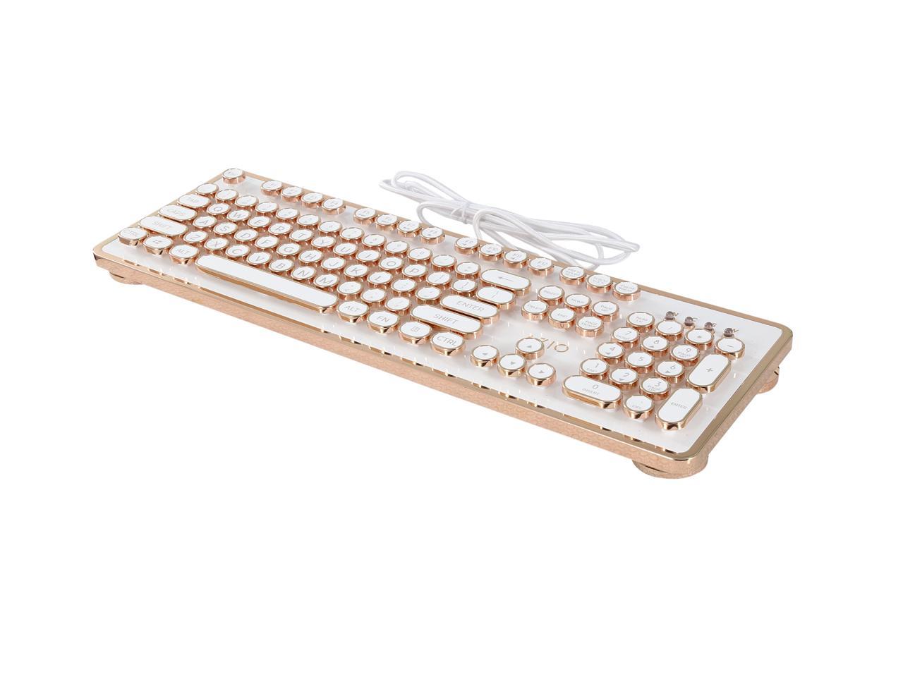 white gold keyboard