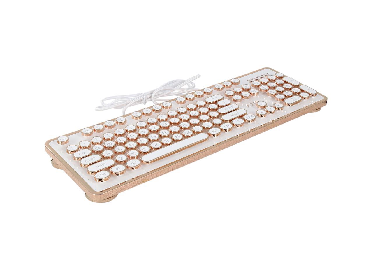 white gold keyboard