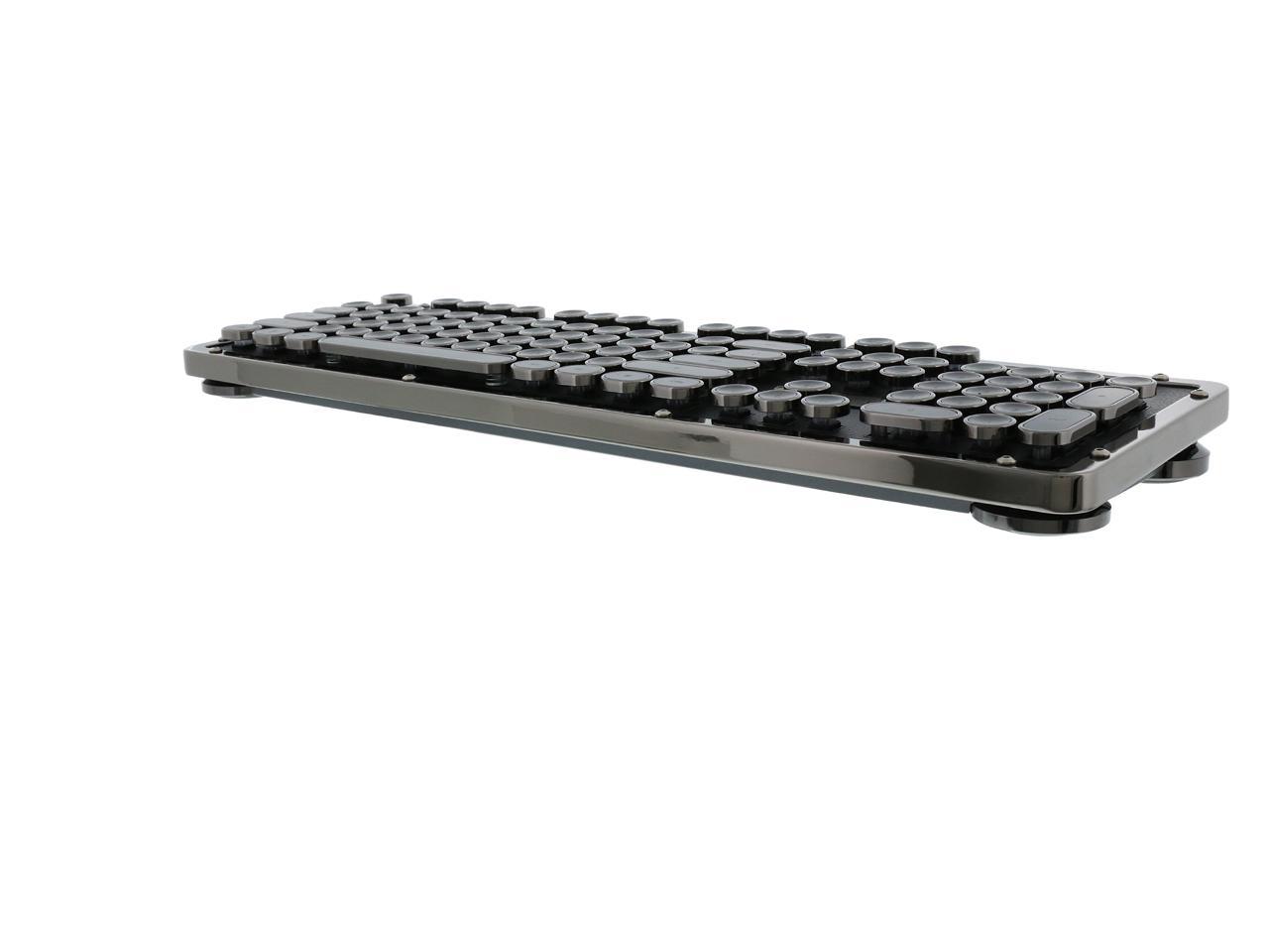 Retro Classic Mechanical Keyboard, Black Leather with Black ZA Trim ...