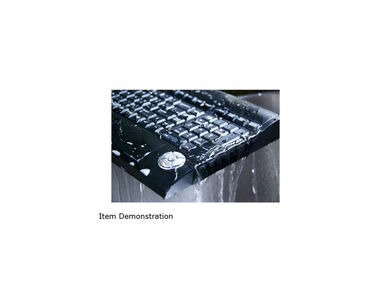 Squeaky Clean 651050 Black RF Wireless Washable Keyboard