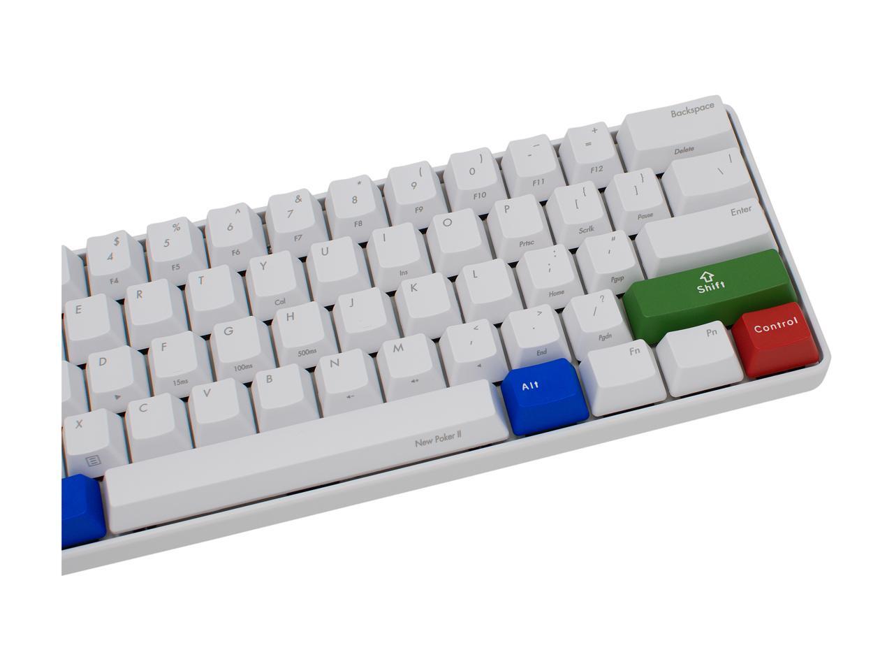 iKBC Poker2 Mechanical Keyboard with Cherry MX Brown Switch, White