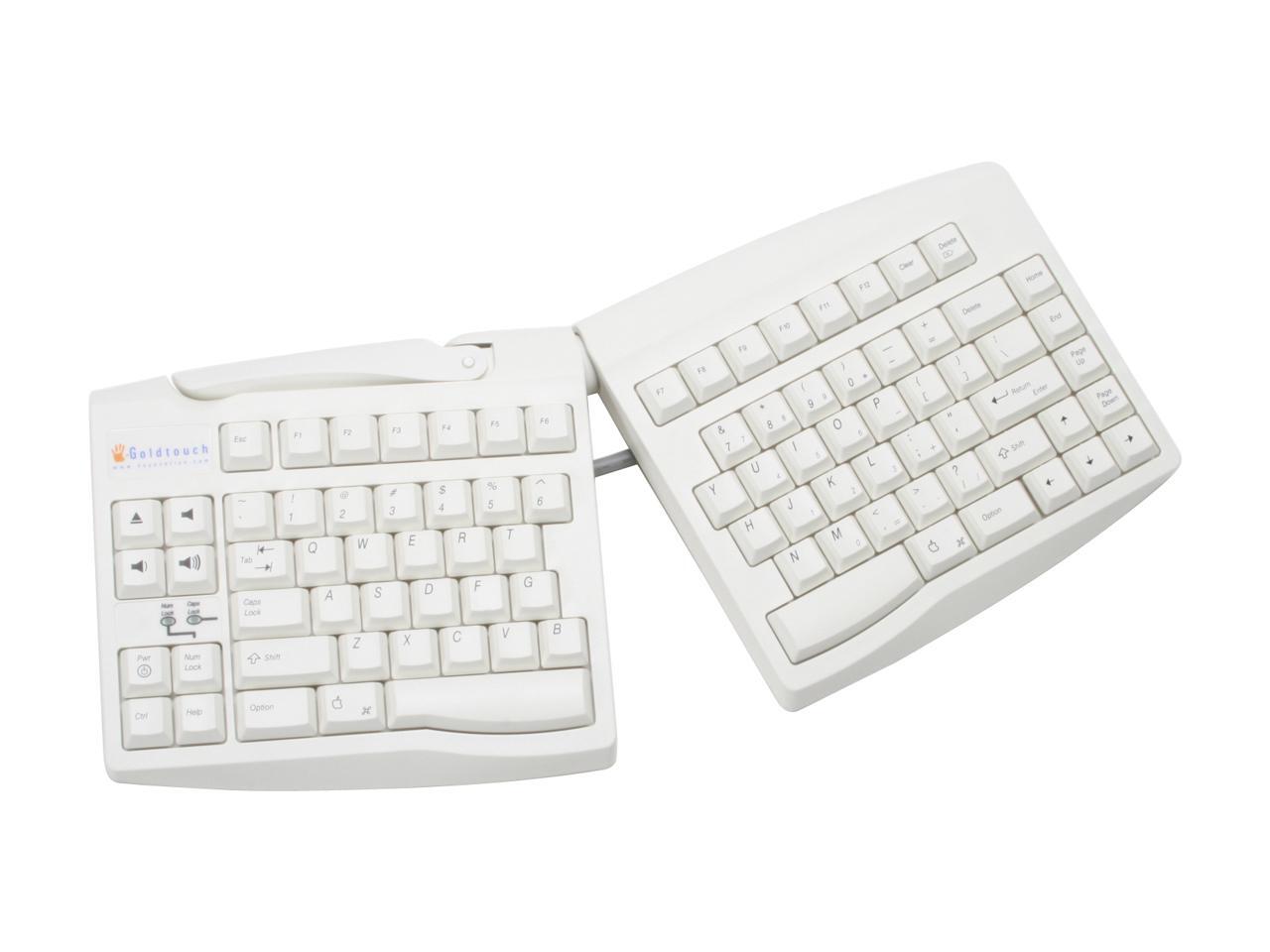 Key Ovation Goldtouch for Mac Adjustable Keyboard White USB Model GTUMACW