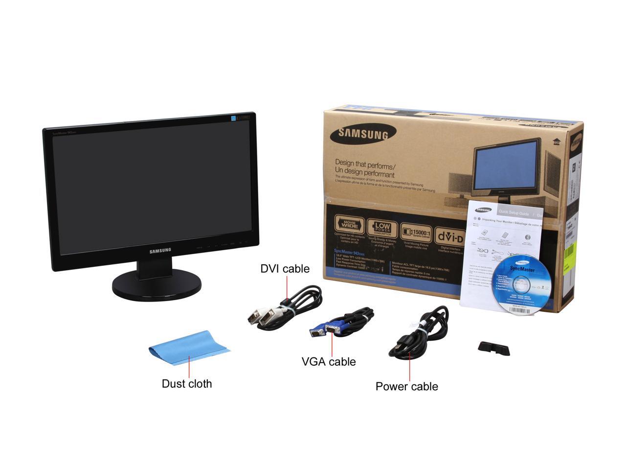 SAMSUNG SYNCMASTER 943SWX High Glossy Black 18.5" 5ms Widescreen LCD ...