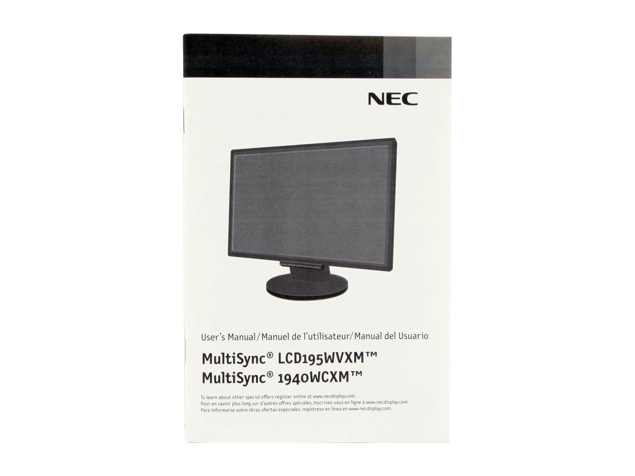 nec multisync 1940wcxm