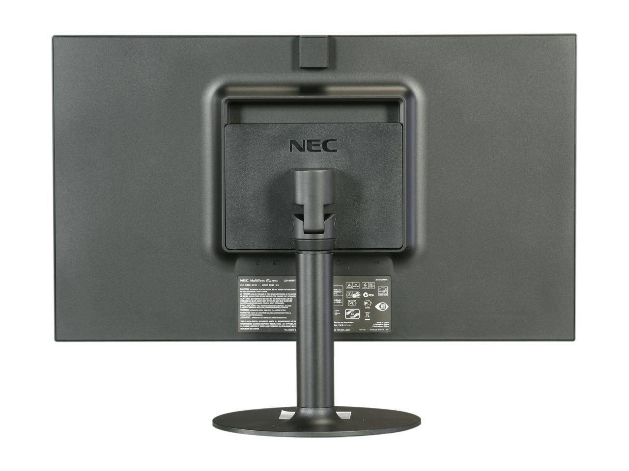 NEC Display Solutions MultiSync EX231WP-BK Black 23" 25ms Pivot, Swivel ...