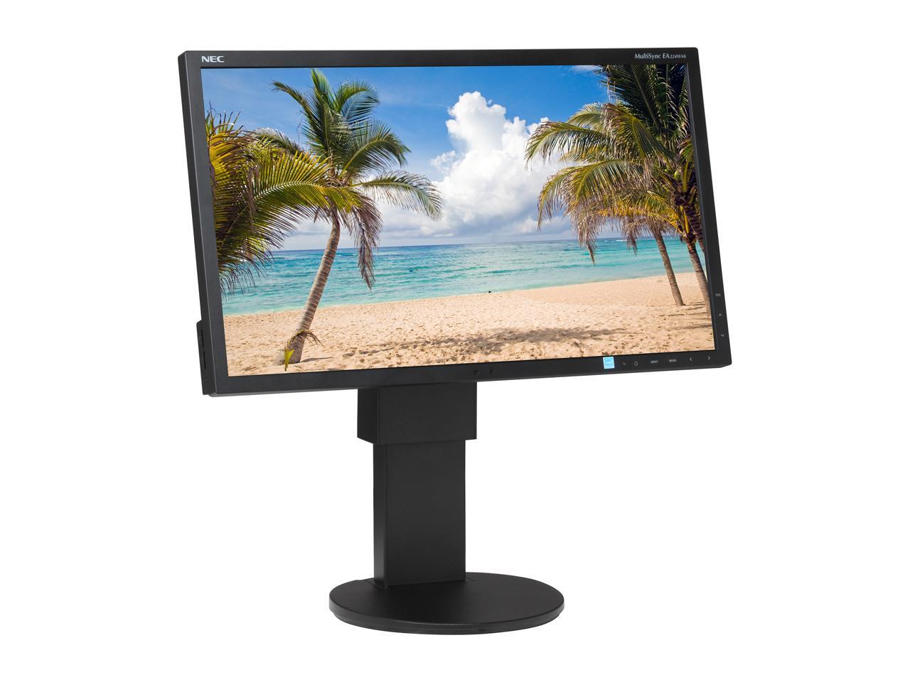 NEC EA224WMiBK 22" Full HD 1920 x 1080 DisplayPort HDMI DVID VGA USB