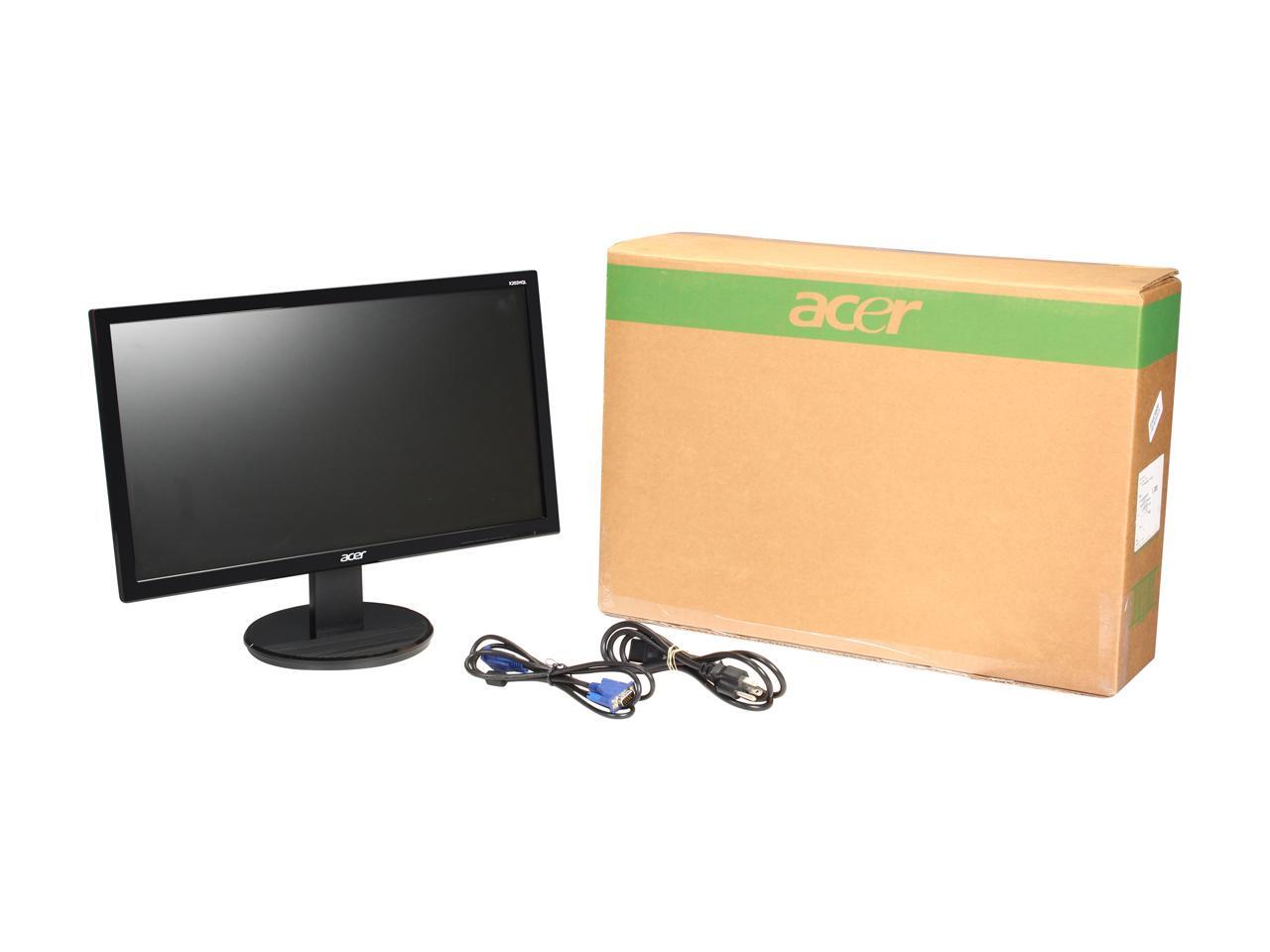 Refurbished: Acer K202HQL 19.5" 1600x900 Resolution 60Hz 5ms DVI VGA ...