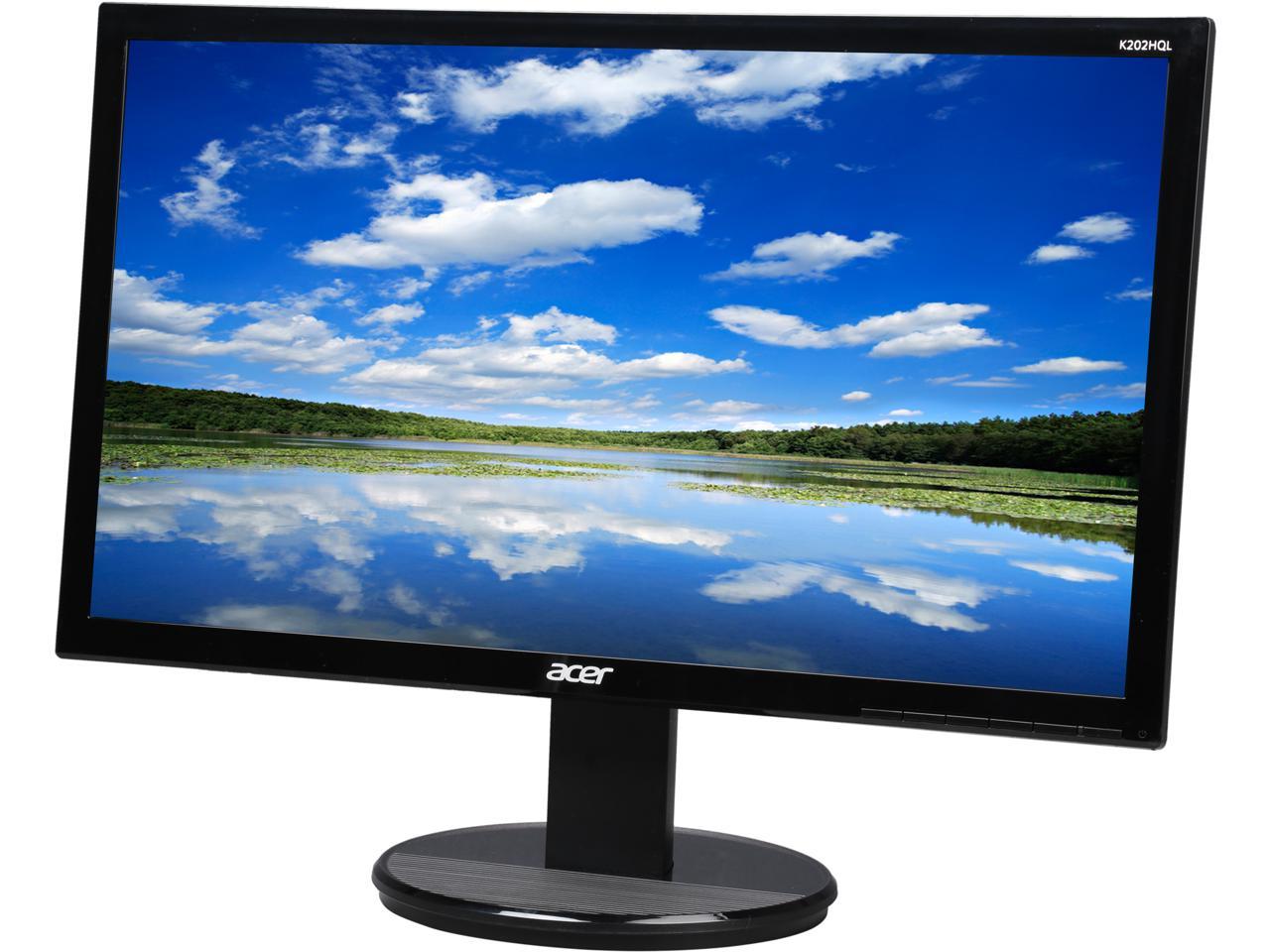 Acer K2 Series K2hql Actual Size 19 5 1600 X 900 Resolution 60hz 5ms Dvi Vga Anti Glare Hdcp Support Backlit Led Lcd Monitor Newegg Com