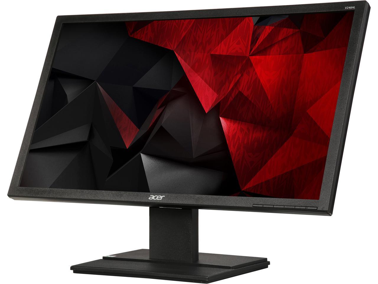 Refurbished Acer V246HL 24" Full HD 1920x1080 60Hz 5ms HDMI VGA