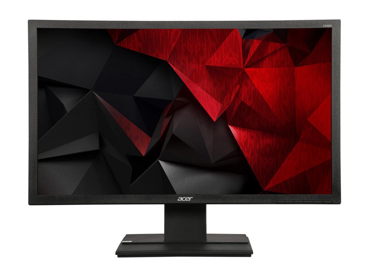 Refurbished: Acer V246HL 24" Full HD 1920x1080 60Hz 5ms HDMI VGA ...