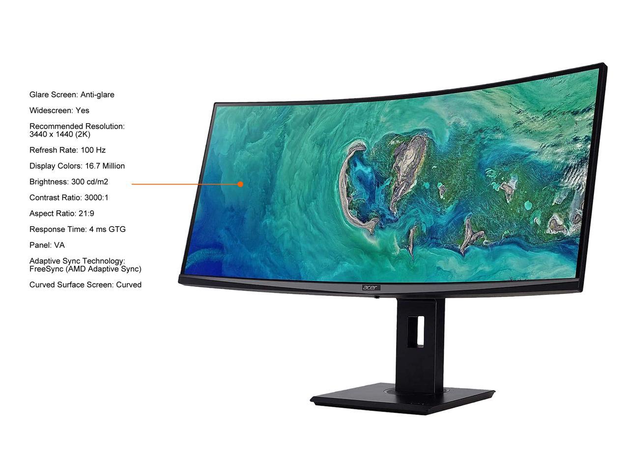 Refurbished: Acer ED347CKR bmidphzx UM.CE7AA.001 34" 3440 x 1440 (2K