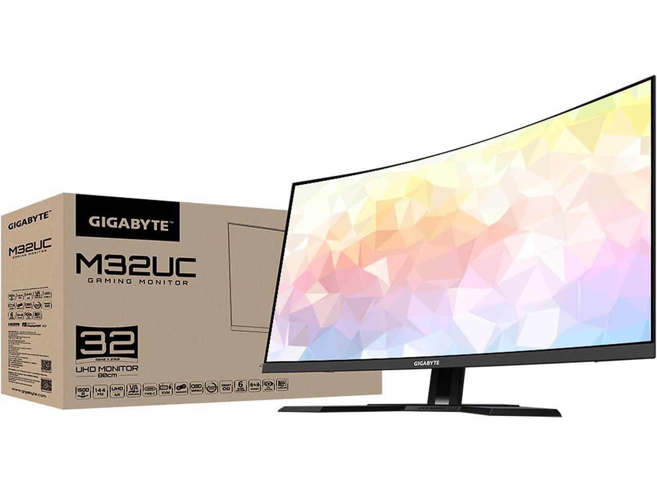 GIGABYTE M32UC 32 144Hz (160Hz OC) 4K UHD Curved Gaming Monitor