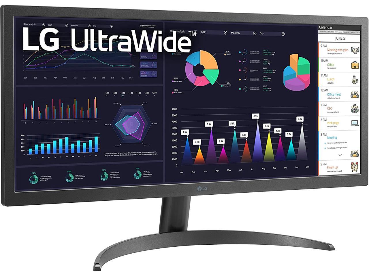 Lg Wq B Ultrawide Fhd Hdr Ips Monitor With Amd Freesync Newegg Com