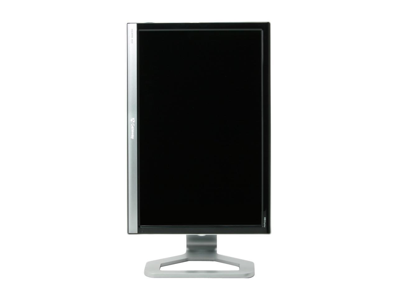 Gateway FHD2400 BlackSilver 24" 3ms HDMI Widescreen LCD Monitor w/ 4
