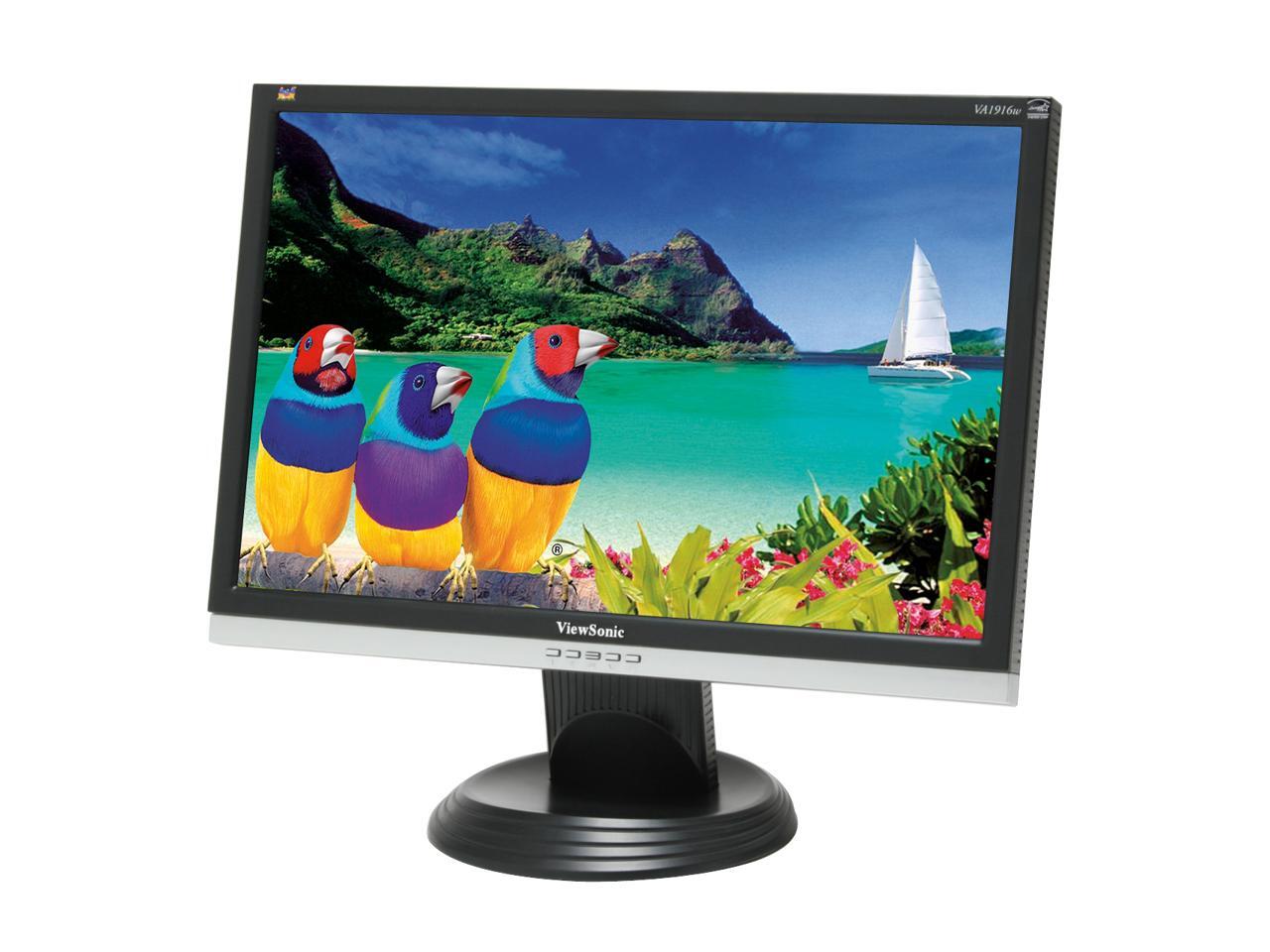 ViewSonic 19" WXGA+ LCD Monitor 5 ms 1440 x 900 VA1916w - Newegg.com