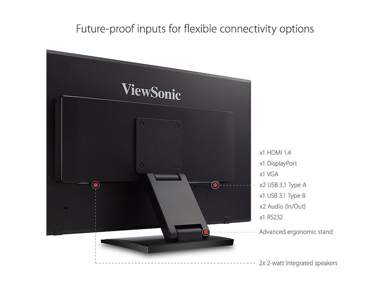 ViewSonic TD2760 27 Inch 1080p 10Point Multi Touch Screen Monitor with