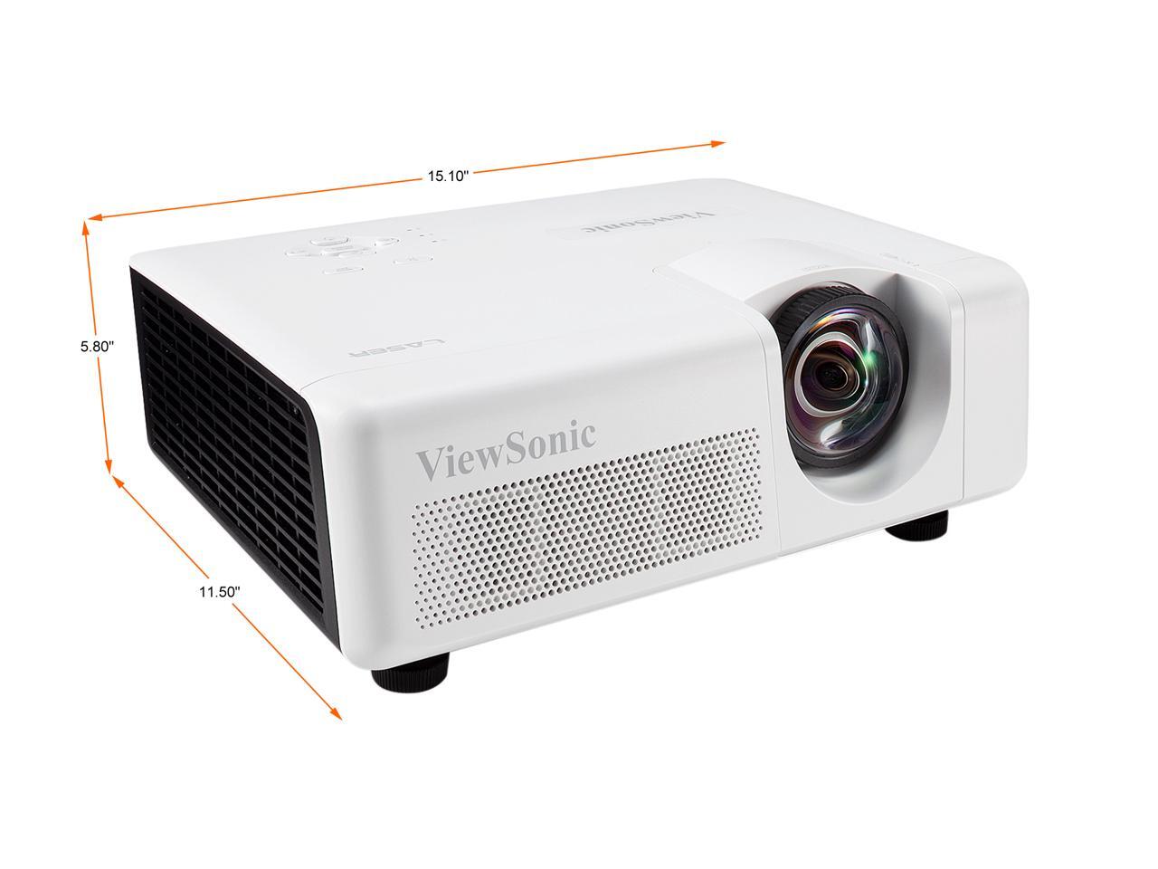 ViewSonic LS625W 3200 Lumens DLP WXGA Short Throw Laser Projector with