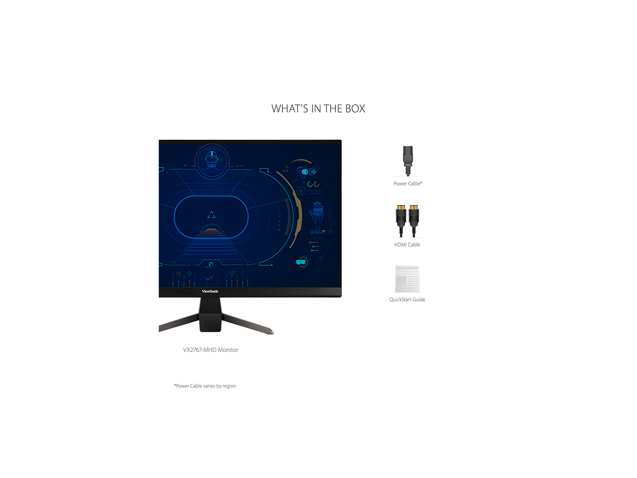 ViewSonic VX2767MHD 27 Inch 1080p Gaming Monitor with 75Hz, 1ms, Ultra