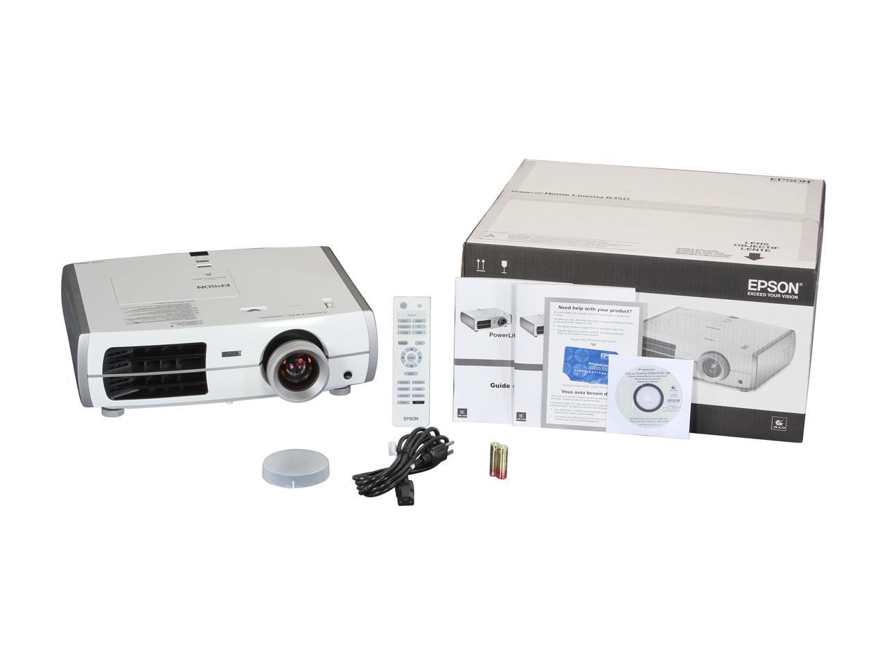 Epson PowerLite Home Cinema 8350 1080P 1920x1080 2000 Lumens Home Theater 3LCD Projector Newegg.ca